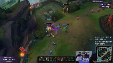 김민교. - 김민교x칸 LCK T1 vs DK 플레이오프 지면 탈락이다 #LckWatc...